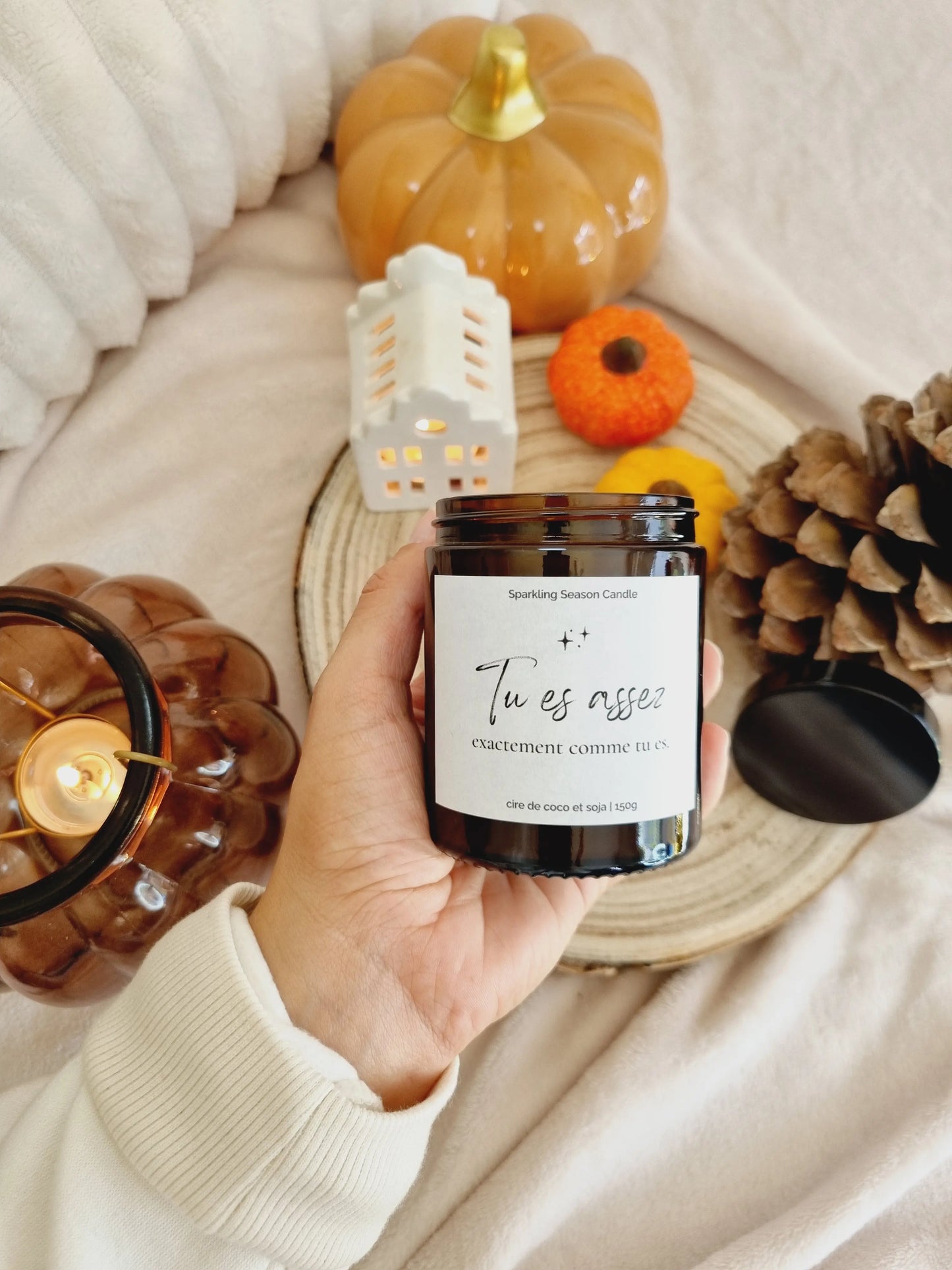 Bougie Inspirante "Tu es assez" Sparkling Season Candle