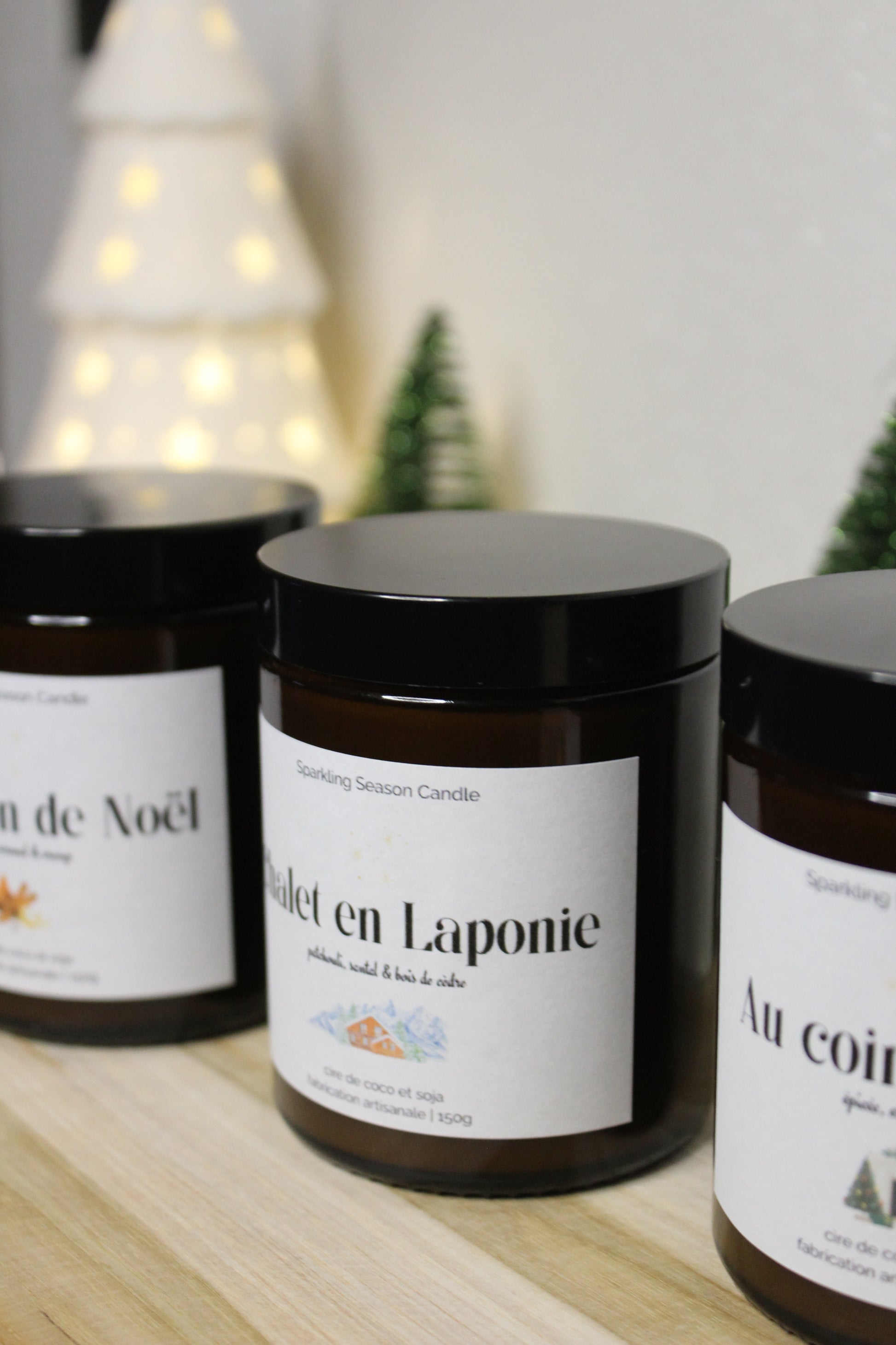 Pack de 5 bougies de Noël Ma boutique