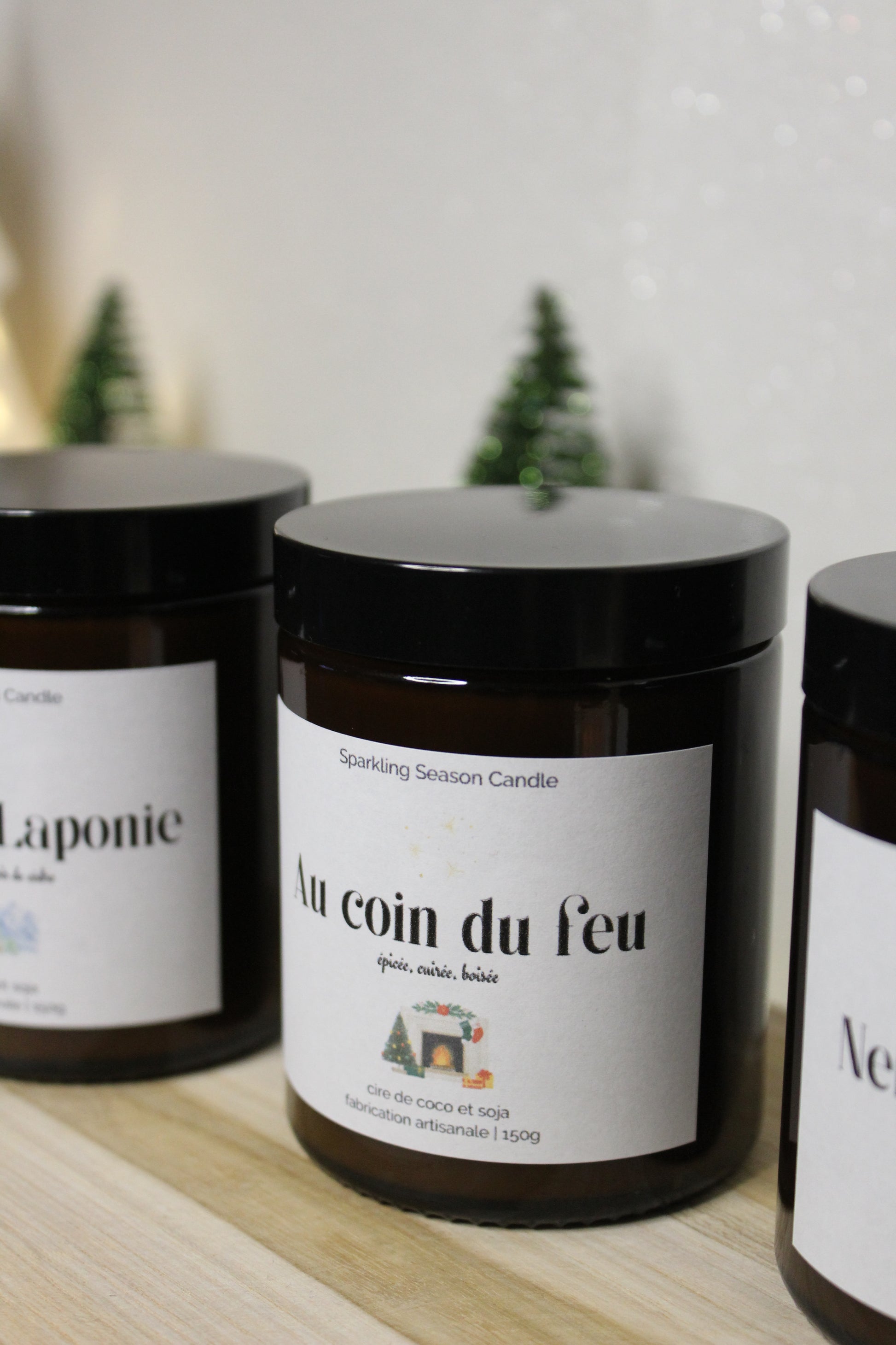 Pack de 5 bougies de Noël Ma boutique