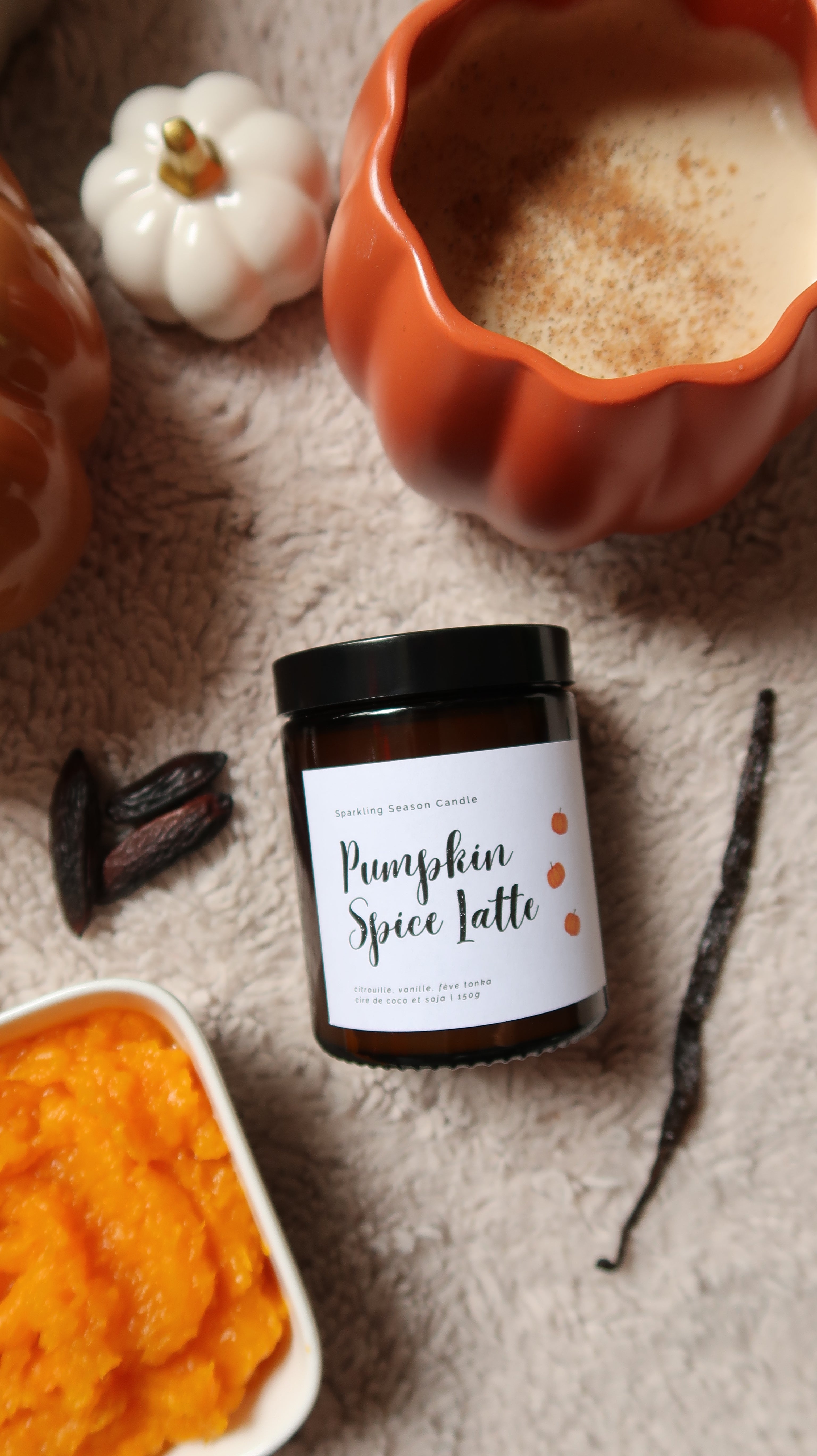 Bougie Parfumée Pumpkin Spice Latte Ma boutique