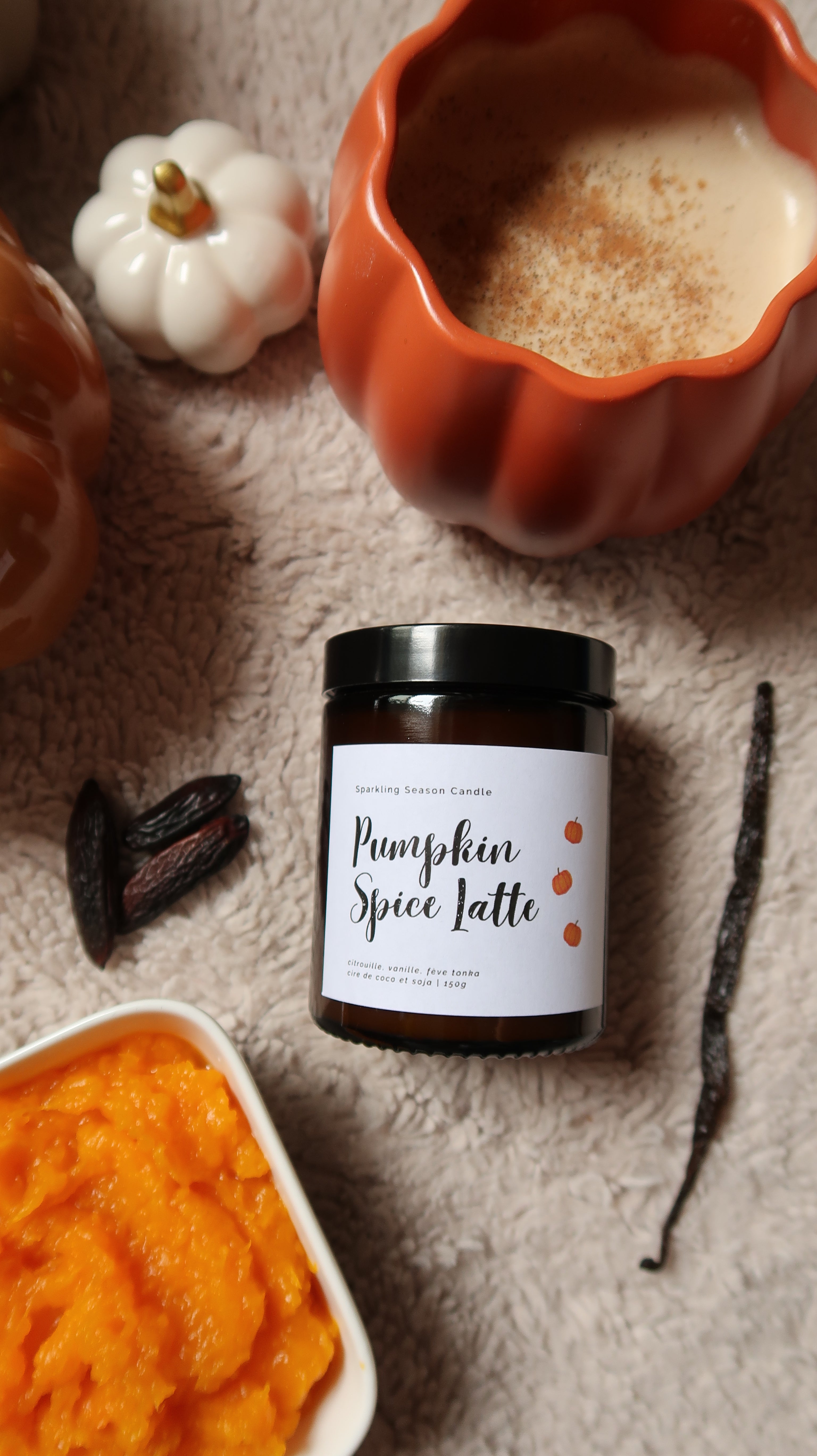 Bougie Parfumée Pumpkin Spice Latte Ma boutique