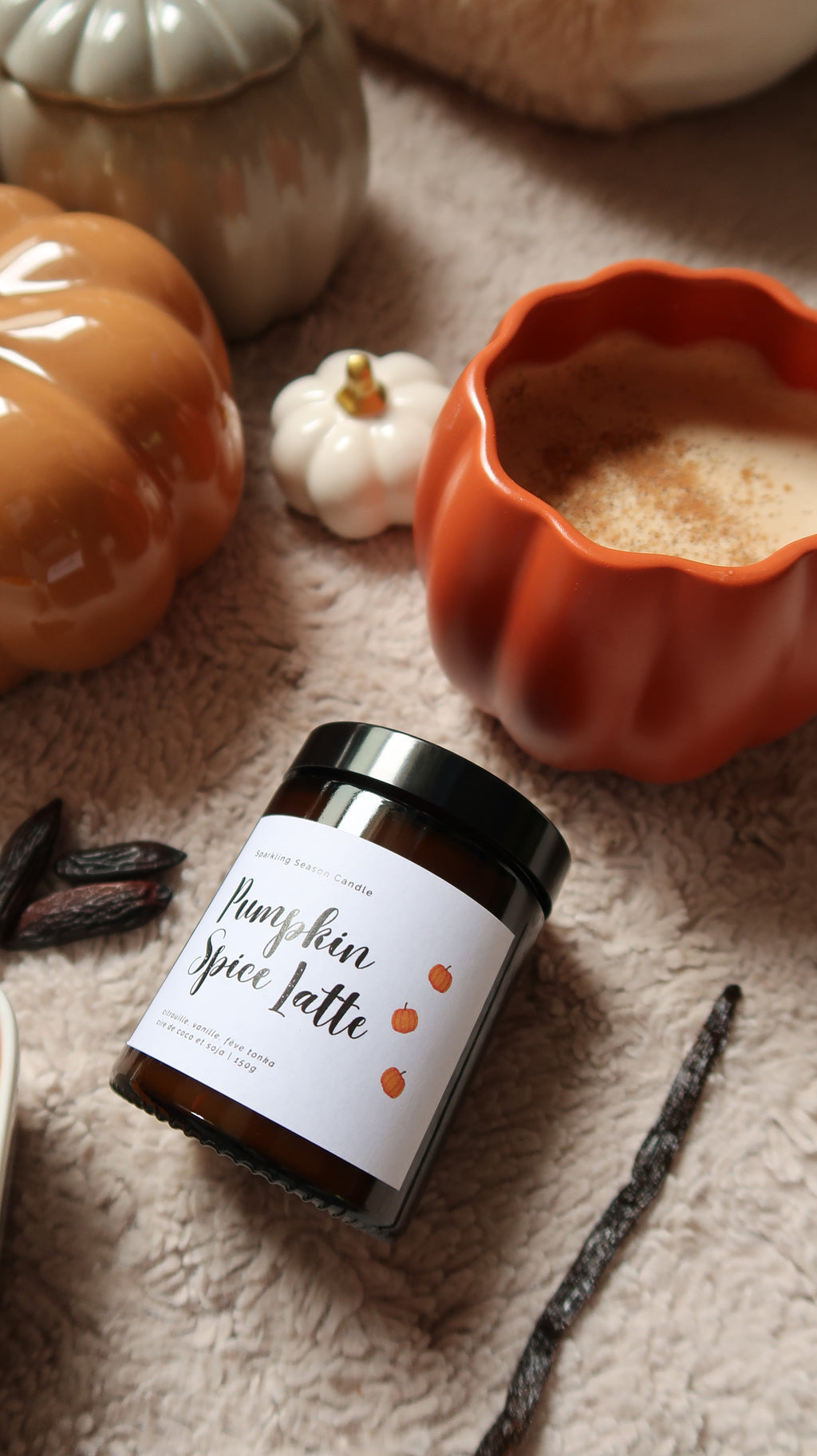 Bougie Parfumée Pumpkin Spice Latte Ma boutique