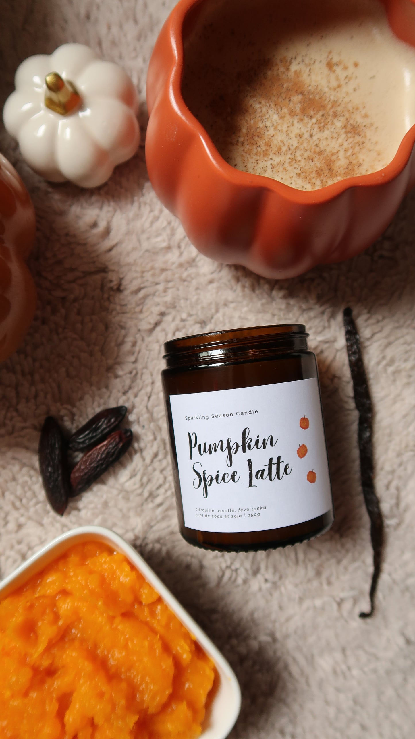 Bougie Parfumée Pumpkin Spice Latte Ma boutique