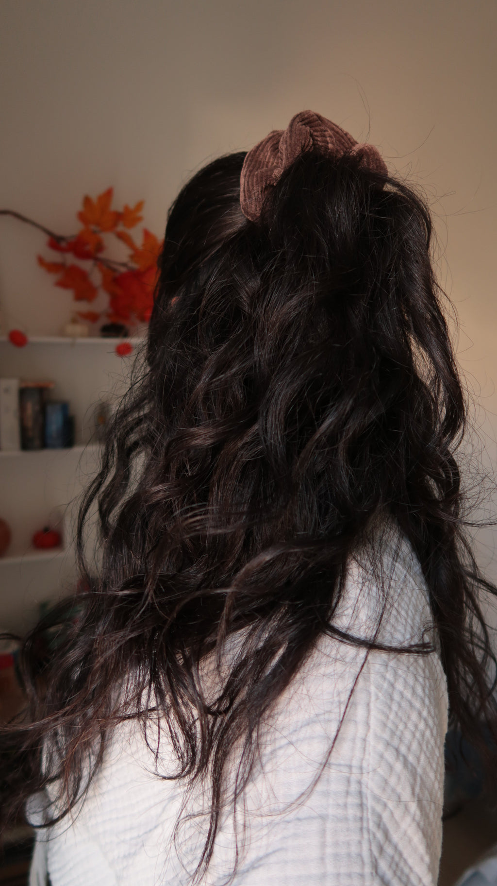 Scrunchie Automne - Velours côtelé, taille médium Ma boutique