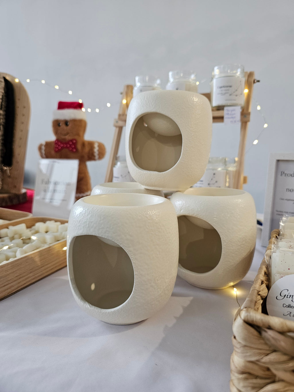 Brûle-Parfum pour Cire Parfumée - Sphère Blanc Sparkling Season Candle