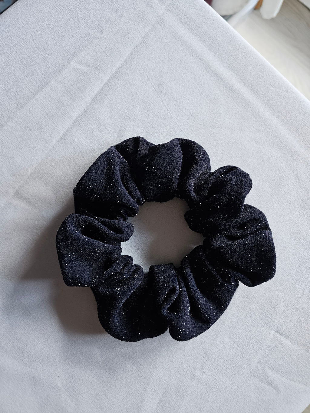 Scrunchie Bleu Nuit Pailleté