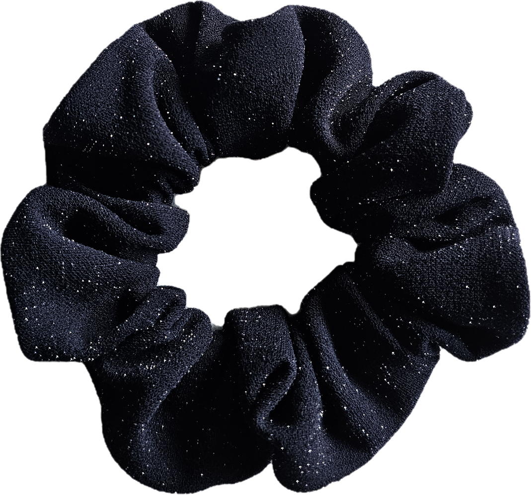 Scrunchie Bleu Nuit Pailleté