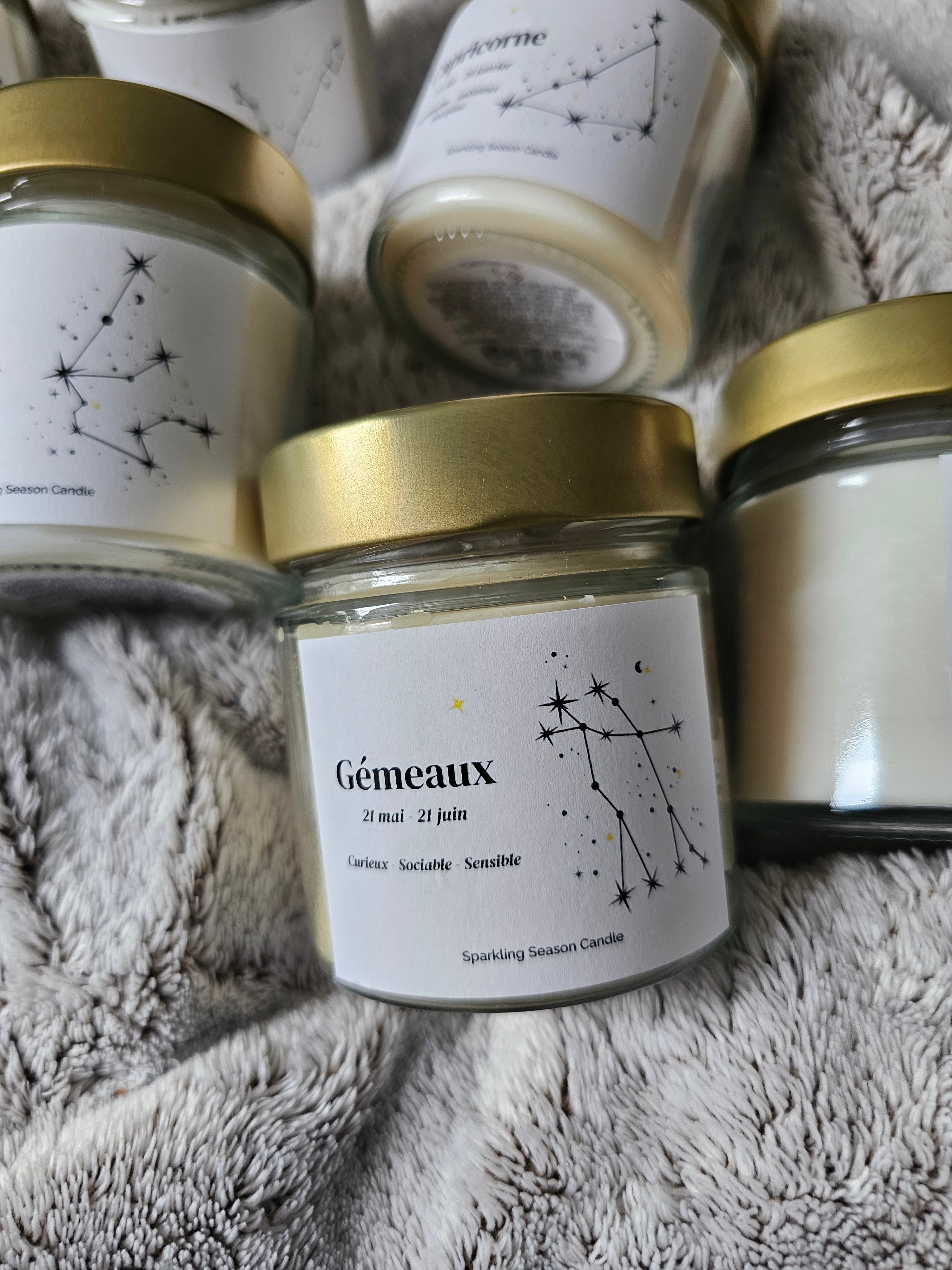 Bougie Parfumée Gémeaux - Collection Astrologie Ma boutique