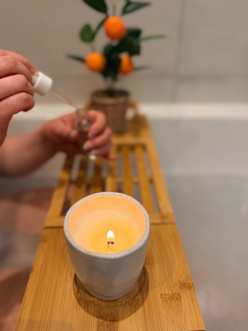 Bougie d'aromathérapie Respire aux huiles essentielles Ma boutique