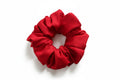 scrunchie rouge foncé